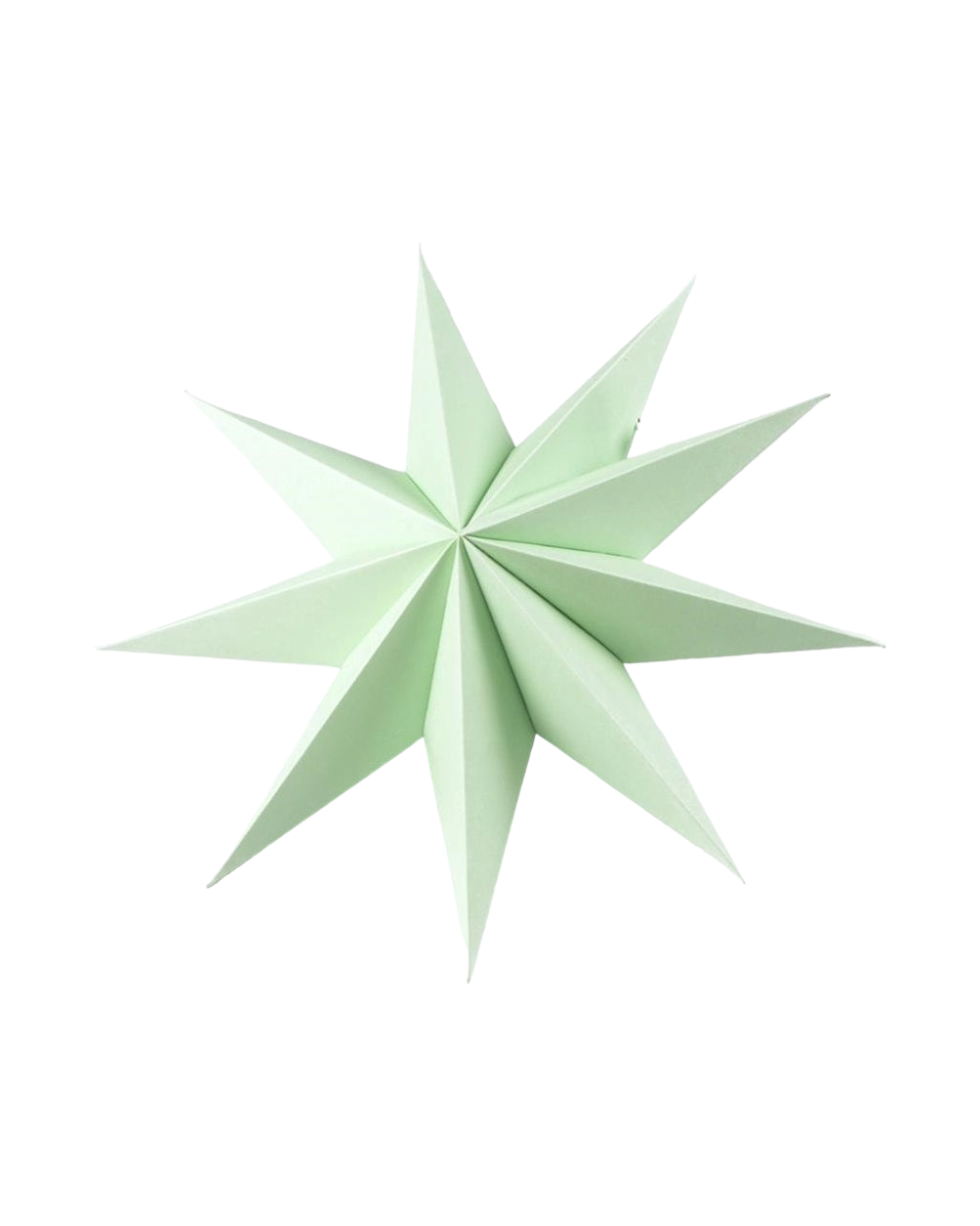 Hanging star - Pastel green