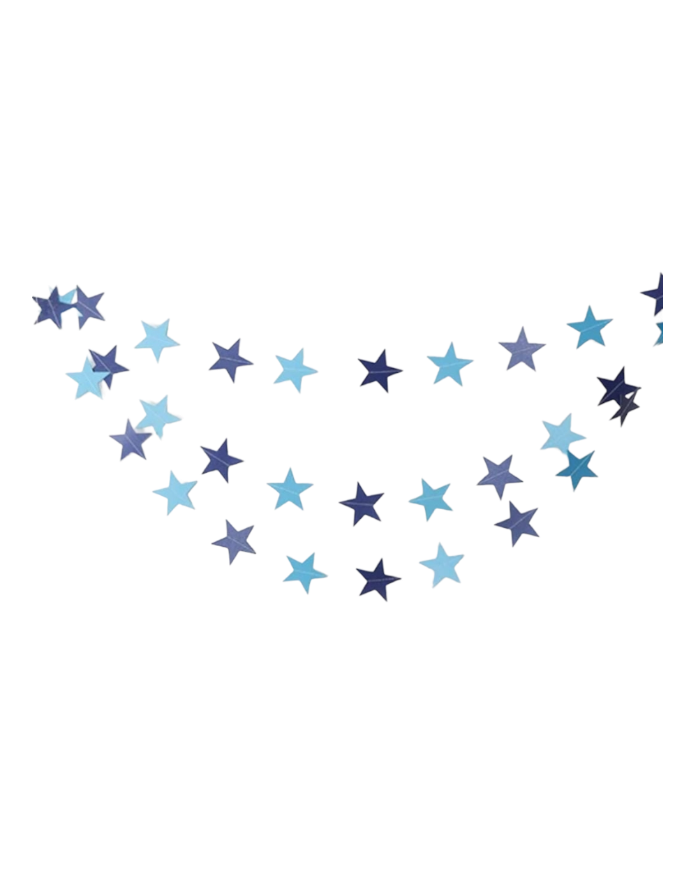 Banderole étoilée pailletée - Bleu - Happy Muz Deco