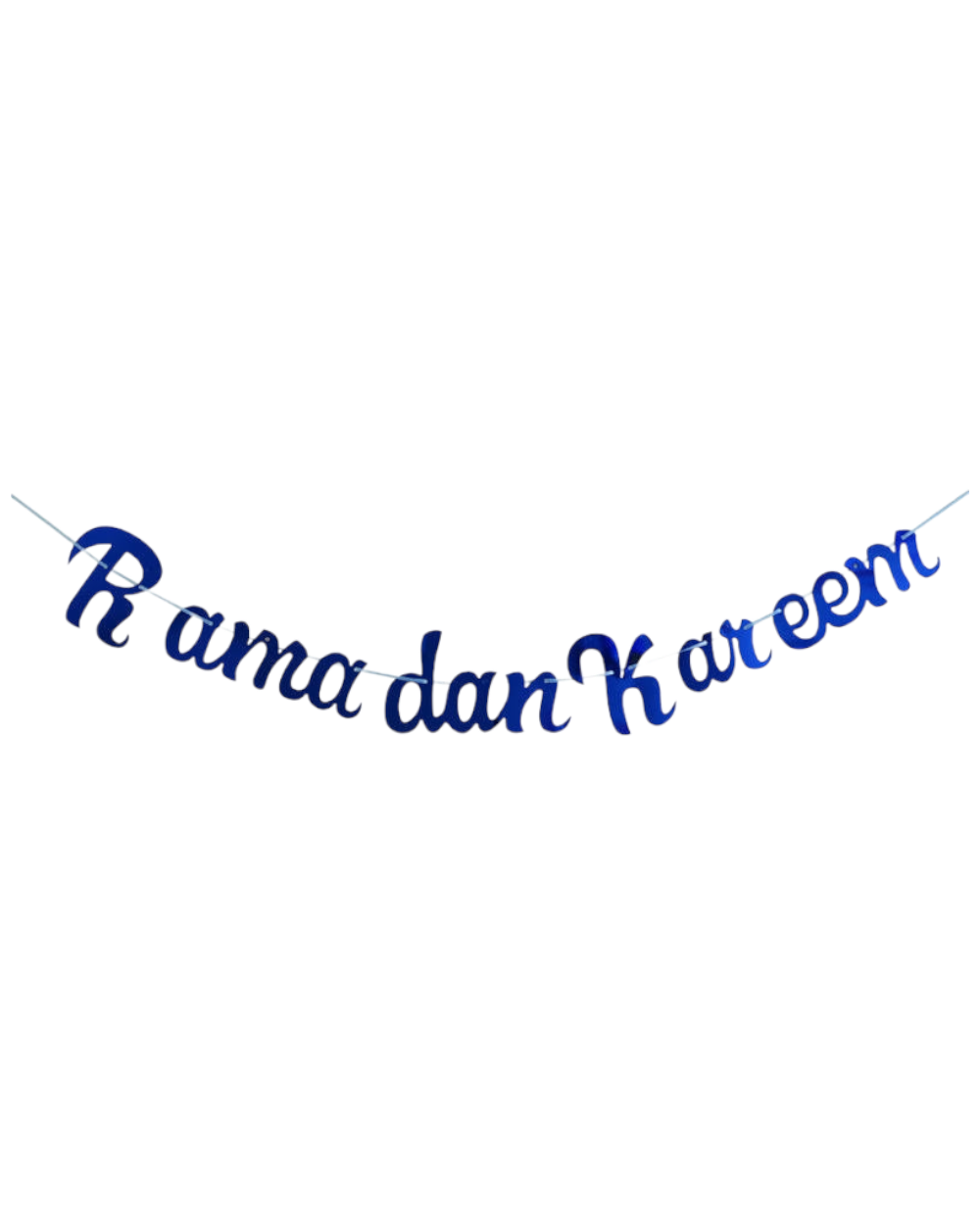 Shiny Ramadan Kareem Banner - Blue