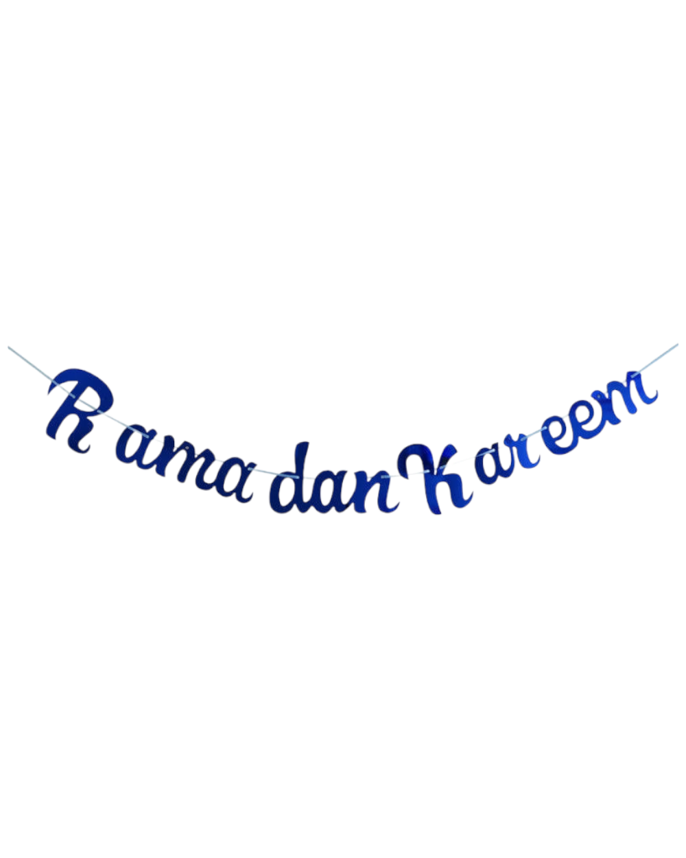 Banderole brillante Ramadan Kareem - Bleu