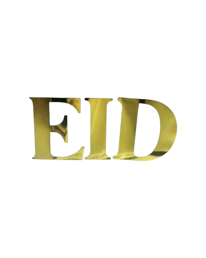 Lettres cartonnées EID - Doré