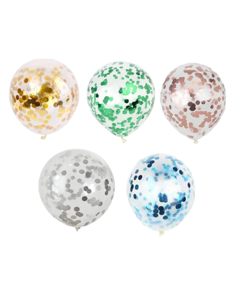 Ballons confettis x5