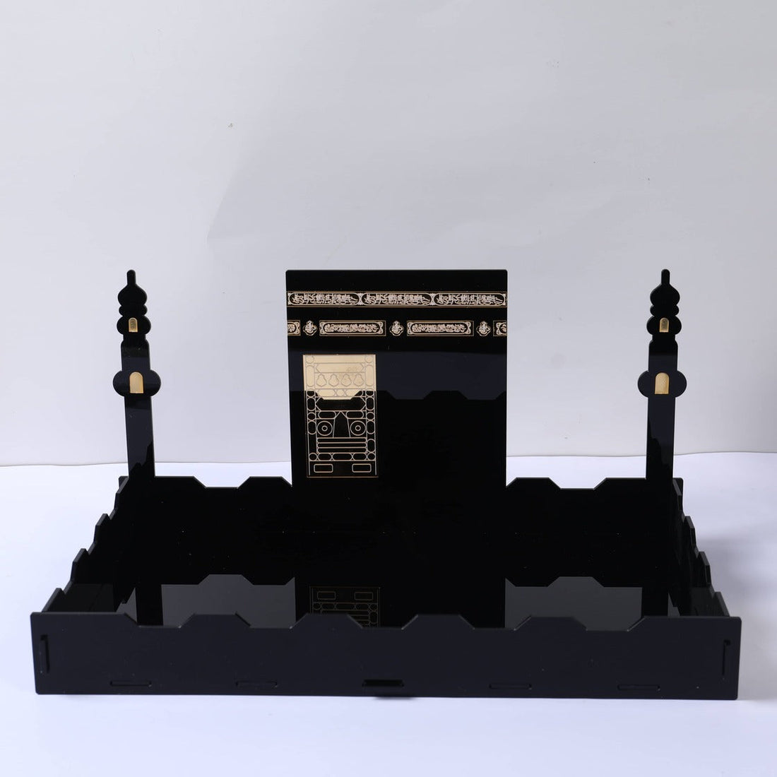 Plateau Kaaba en Acrylique - Noir et doré