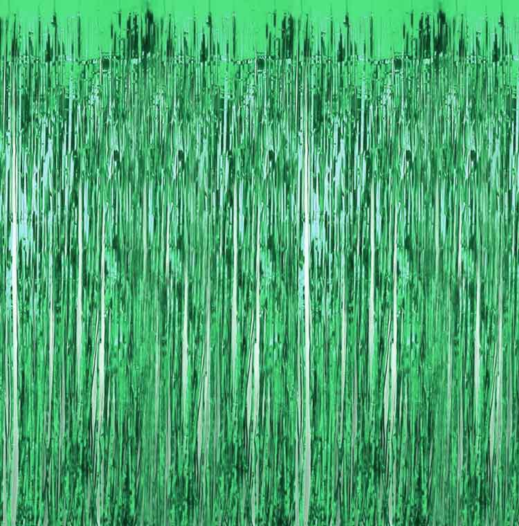 Rideau a franges decoratif Vert A - Happy Muz Deco