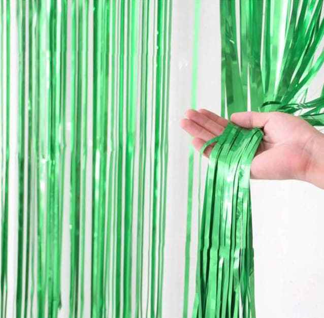 Rideau a franges decoratif Vert B - Happy Muz Deco