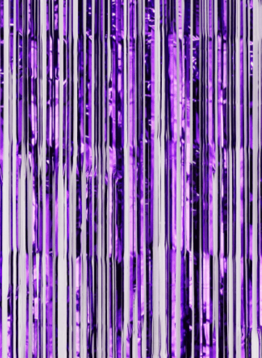 Rideau a franges decoratif Violet B - Happy Muz Deco