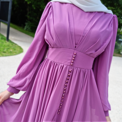 Niyya mastour long light purple dress