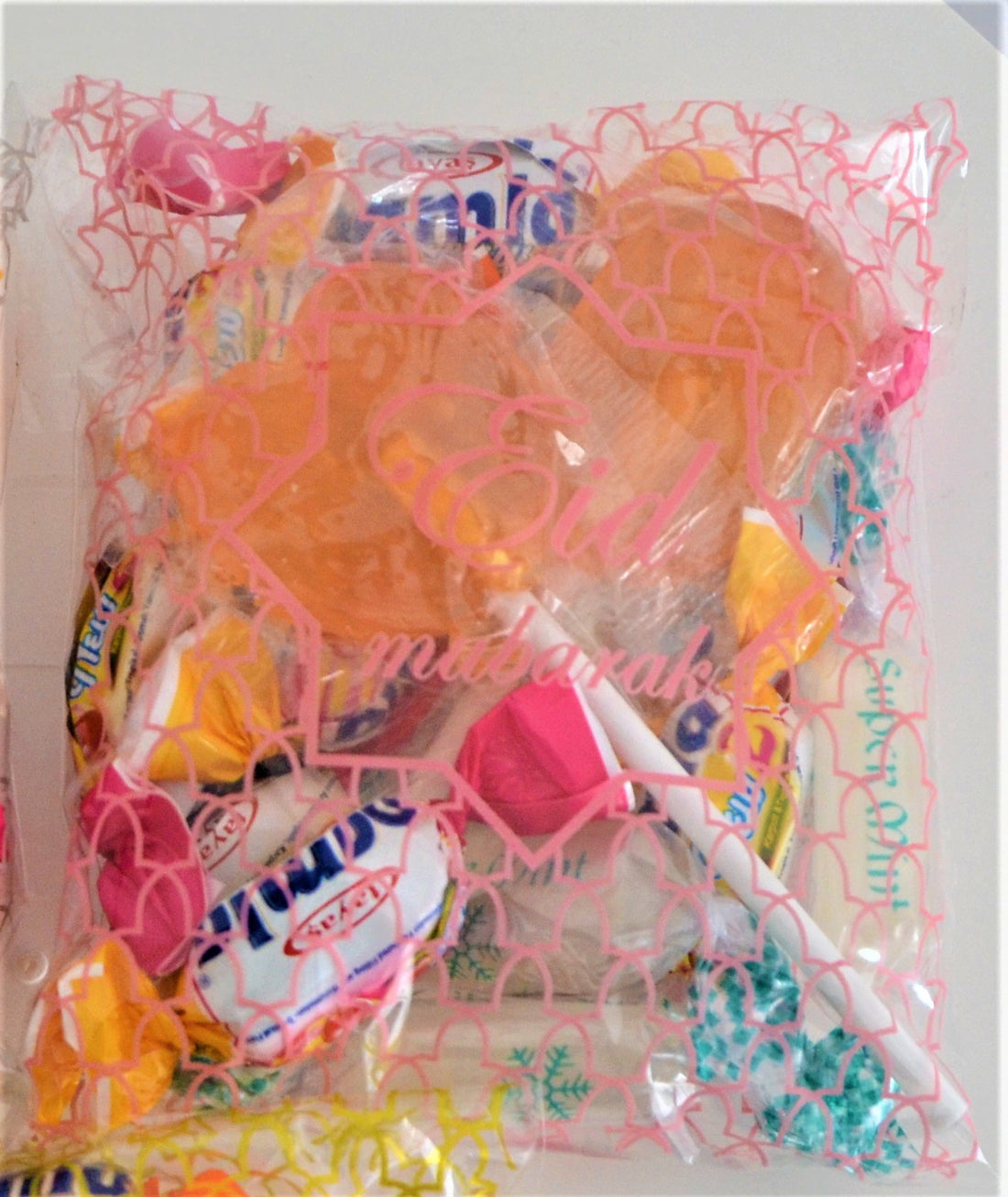 Sachets à bonbons Eid Mubarak Rose x10 - Happy Muz Deco
