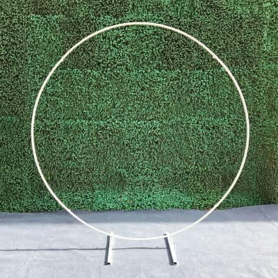 Structure arche a ballons en cercle Blanc A - Happy Muz Deco