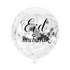Ballons confettis Eid Mubarak Argent A