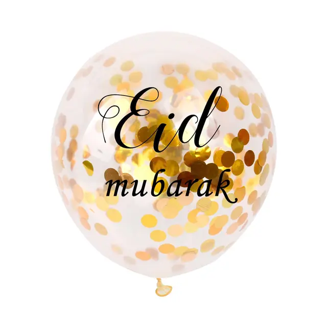 Ballons confettis Eid Mubarak Dore A