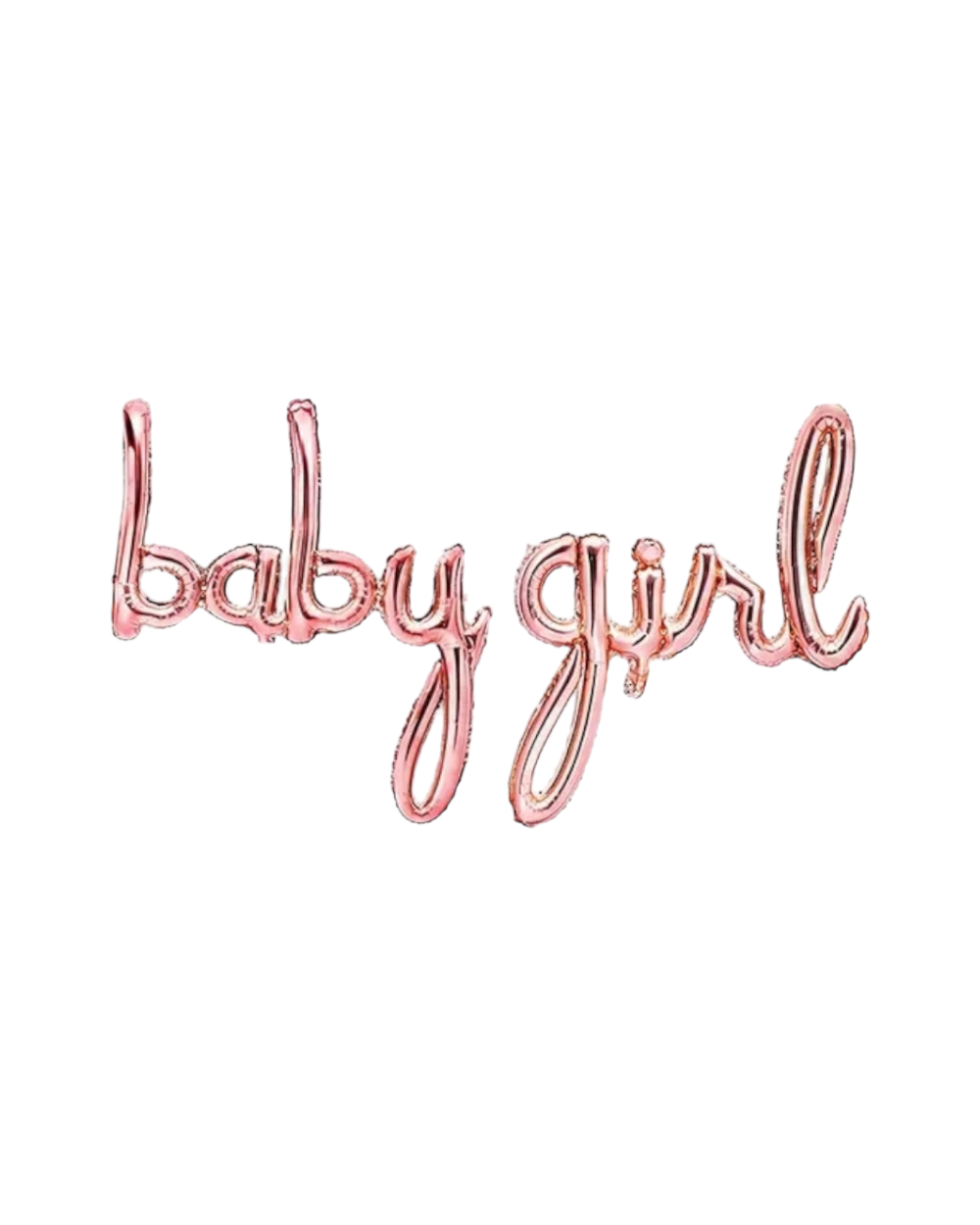 Ballons lettres Baby Girl - Rose - Happy Muz Deco