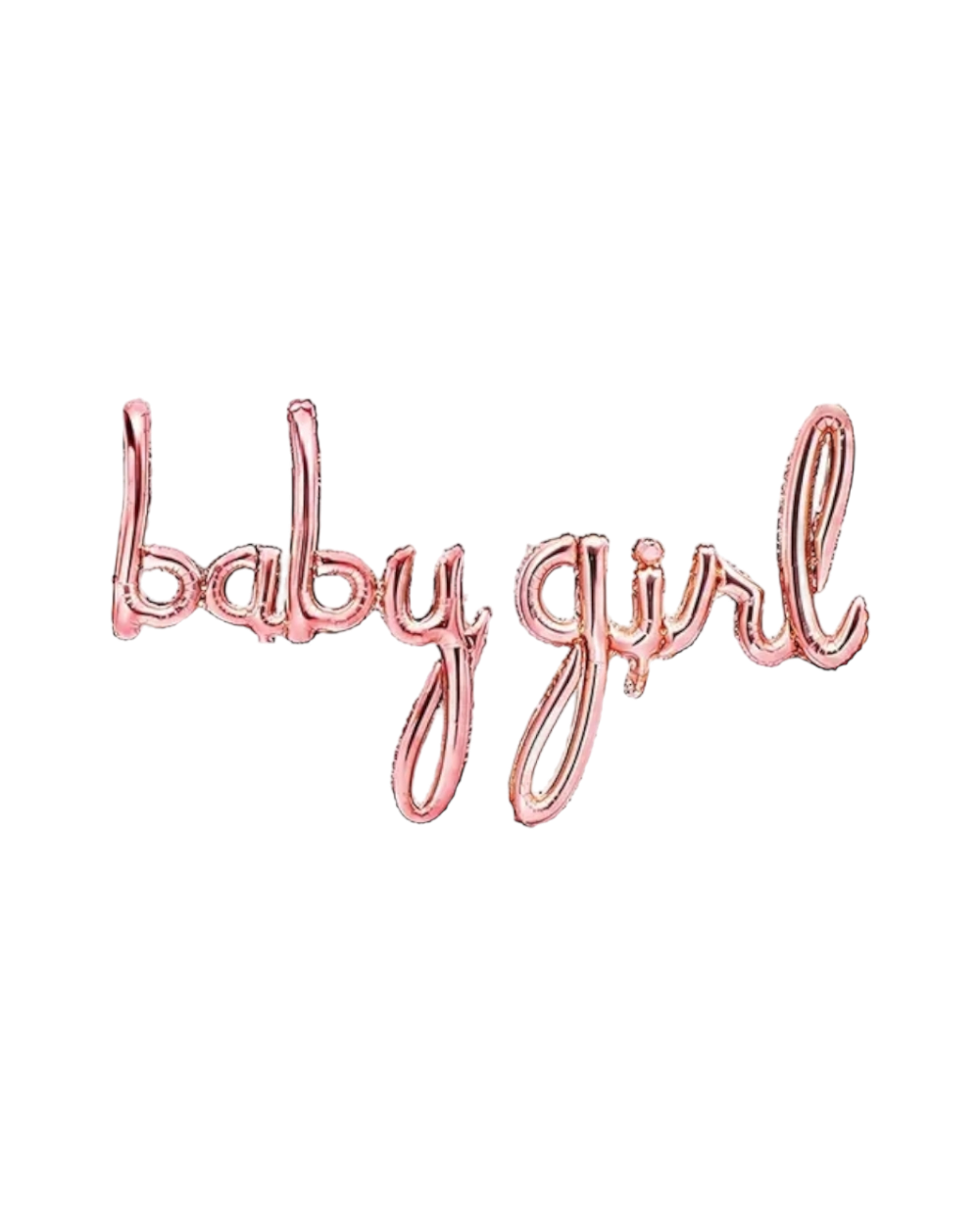 Ballons lettres Baby Girl - Rose