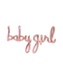 Ballons lettres Baby Girl - Rose