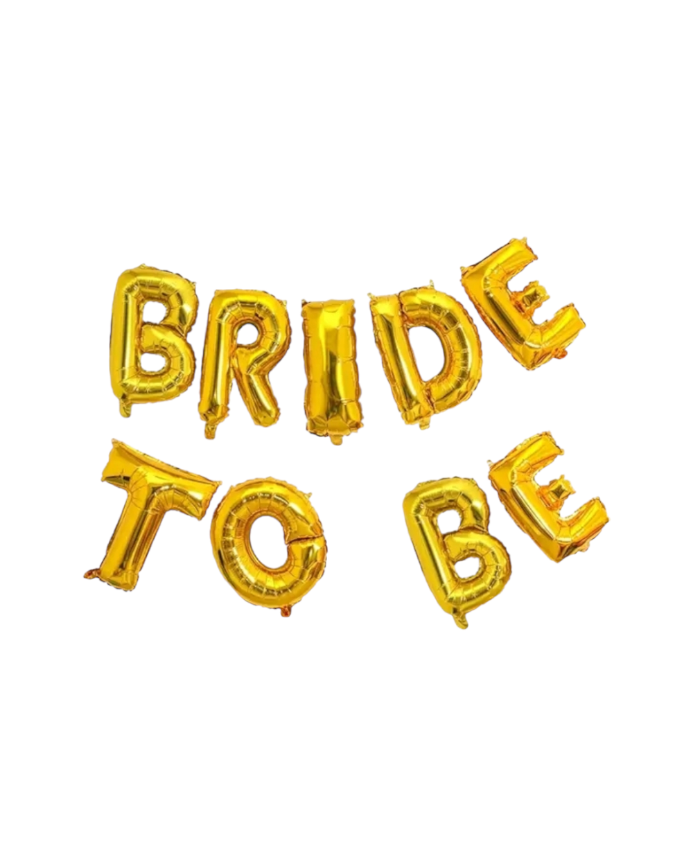 Ballons lettres Bride to Be - Doré