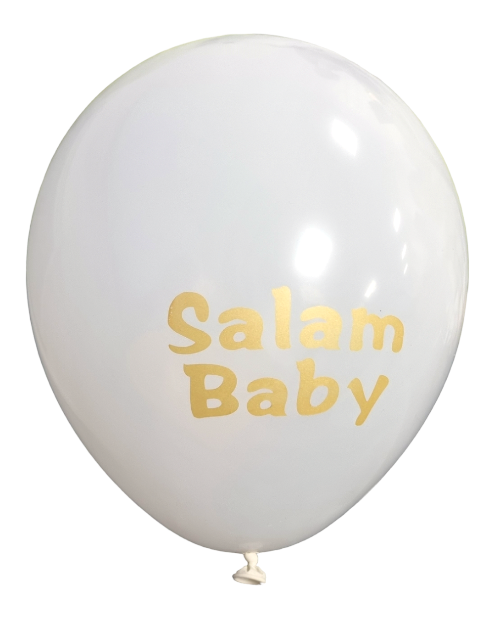 Ballons Salam Baby - Blanc et doré
