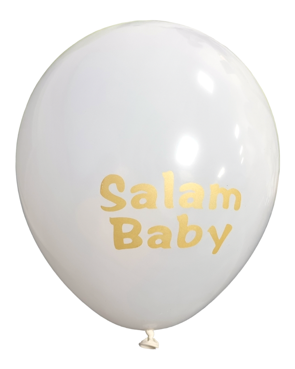 Ballons Salam Baby - Blanc et doré - Happy Muz Deco