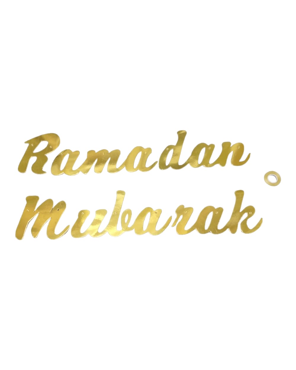 Banderole brillante Ramadan Mubarak - Doré