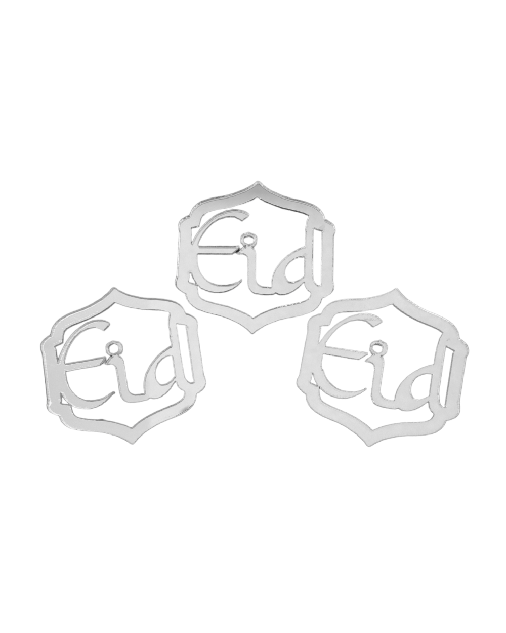 Cupcake topper Eid - Argent - Happy Muz Deco