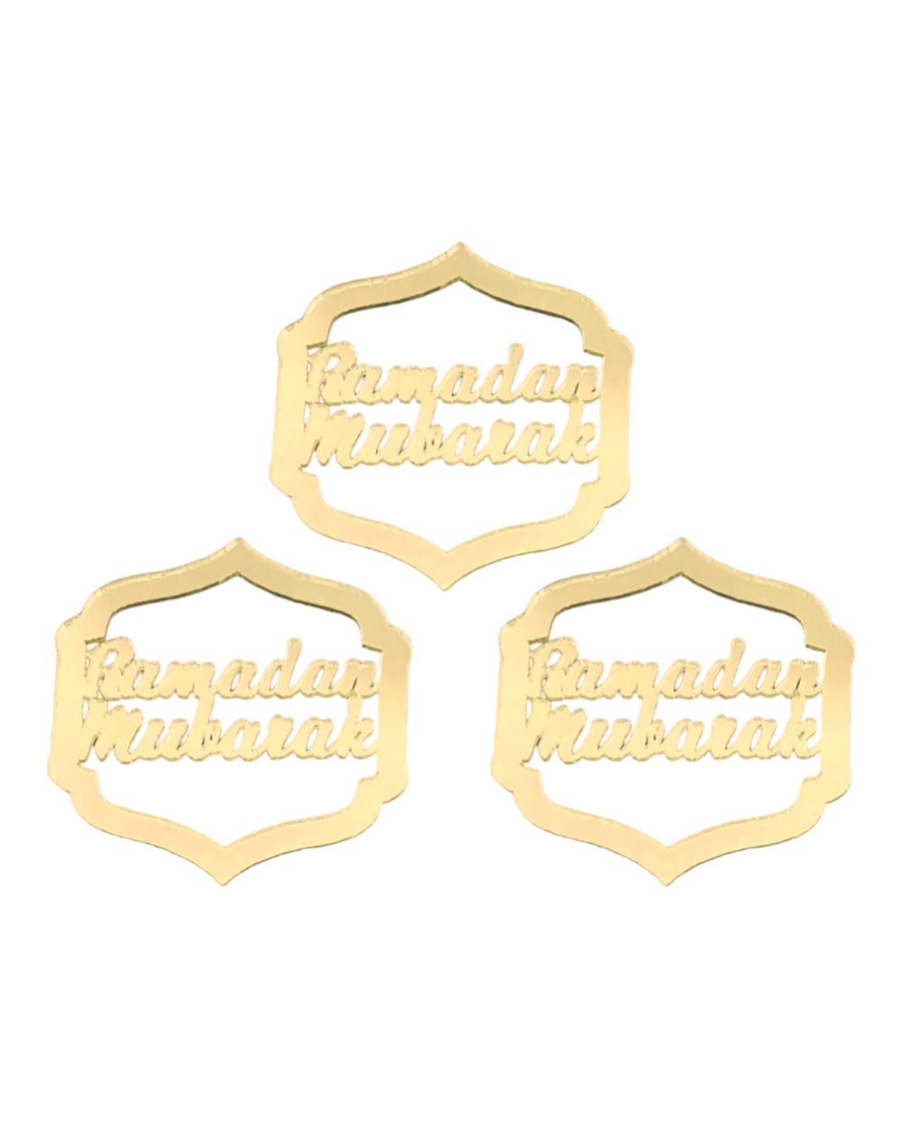 Cupcake topper Ramadan Mubarak - Doré - Happy Muz Deco