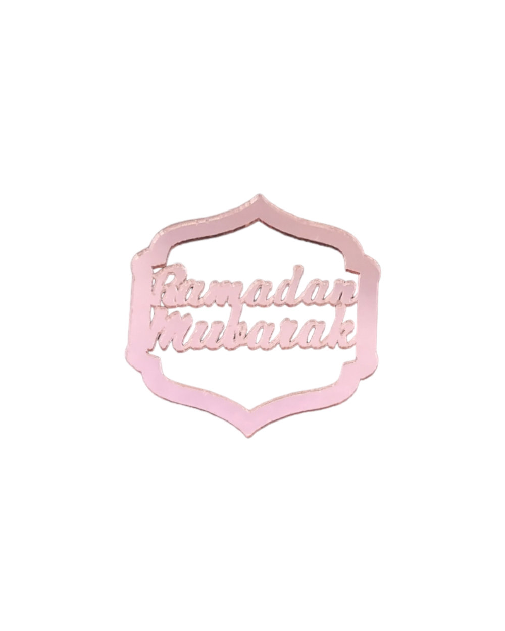 Cupcake topper Ramadan Mubarak - Rose - Happy Muz Deco