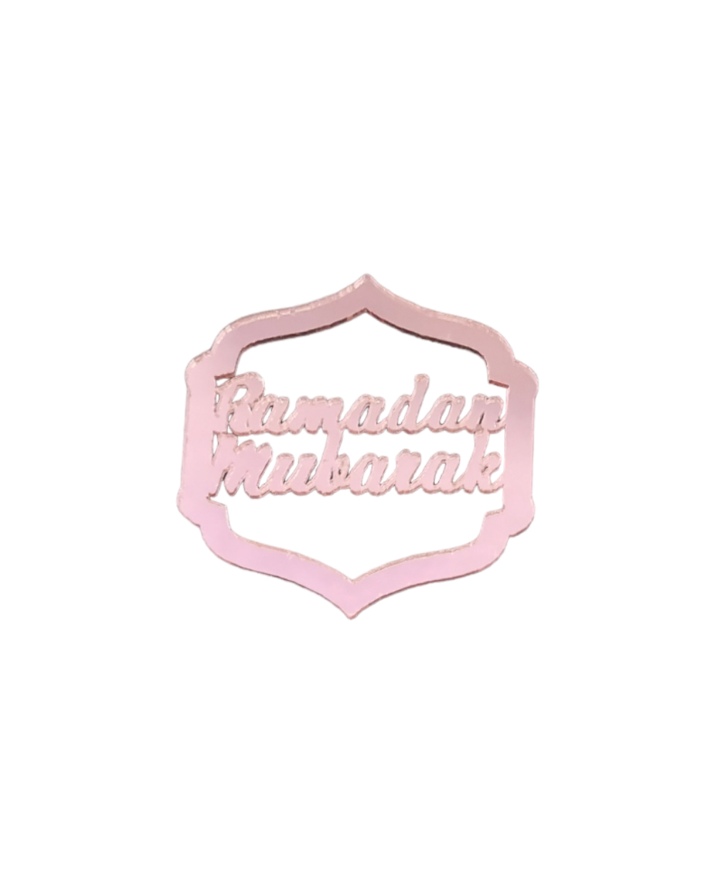 Ramadan Mubarak cupcake topper - Pink