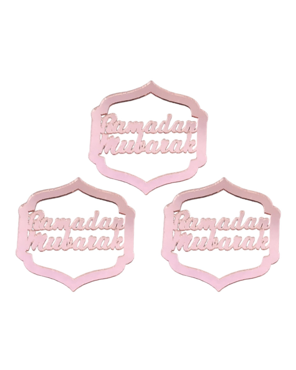 Ramadan Mubarak cupcake topper - Pink
