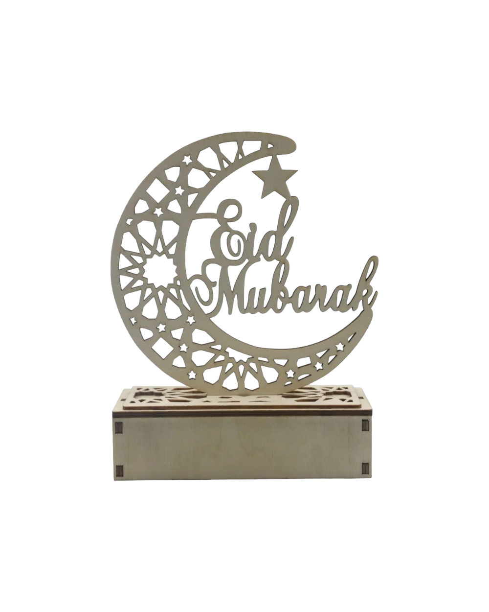 deco lumineuse led bois decoration eid mubarak ramadan 2023
