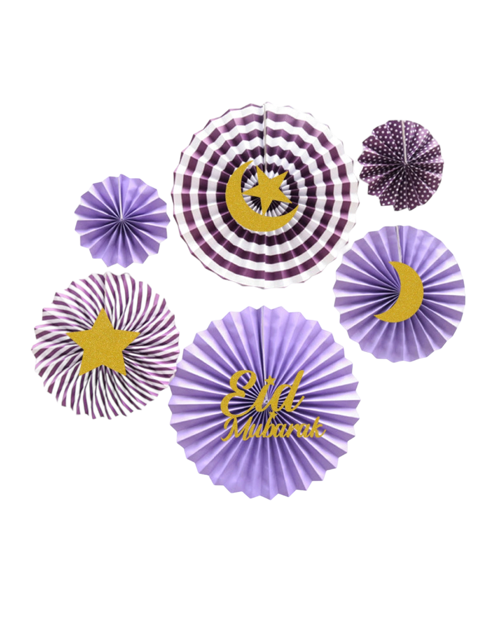 Éventails - Violet - Happy Muz Deco