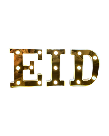 Lettres lumineuses Eid - Doré