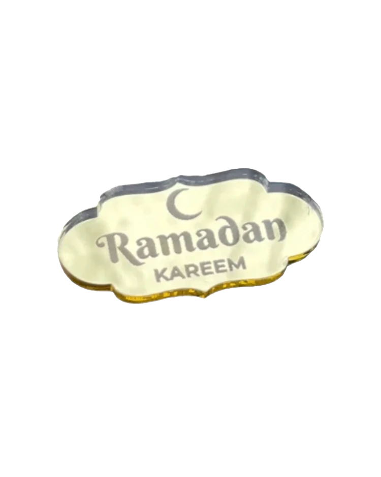 Ramadan Kareem cupcake topper - Gold