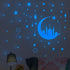Sticker mural mosquée et étoile fluorescent